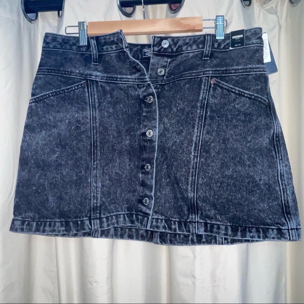 A&F black jean skirt